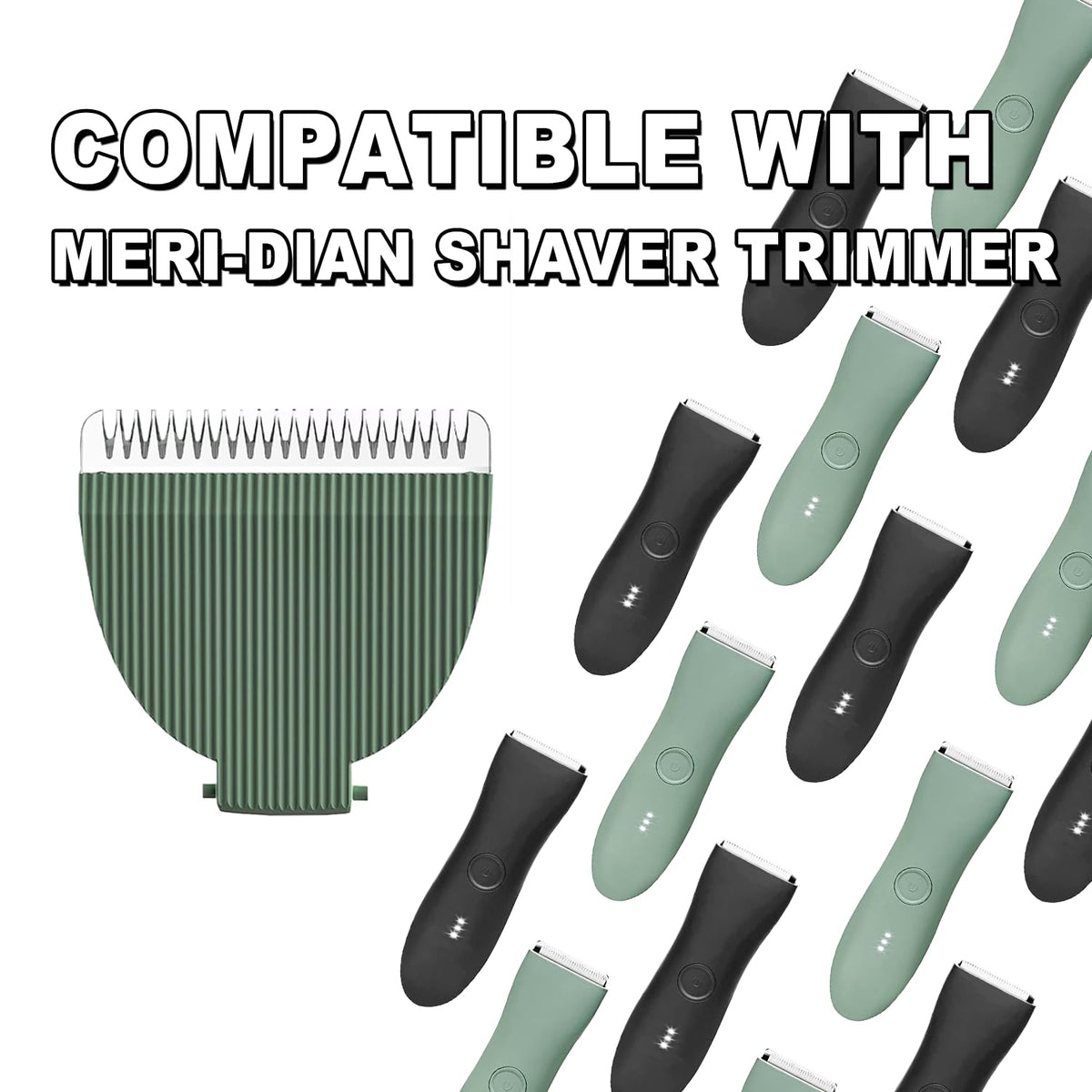 TRAH Meridian green replacement blades care-instructions promote longevity and clean maintenance