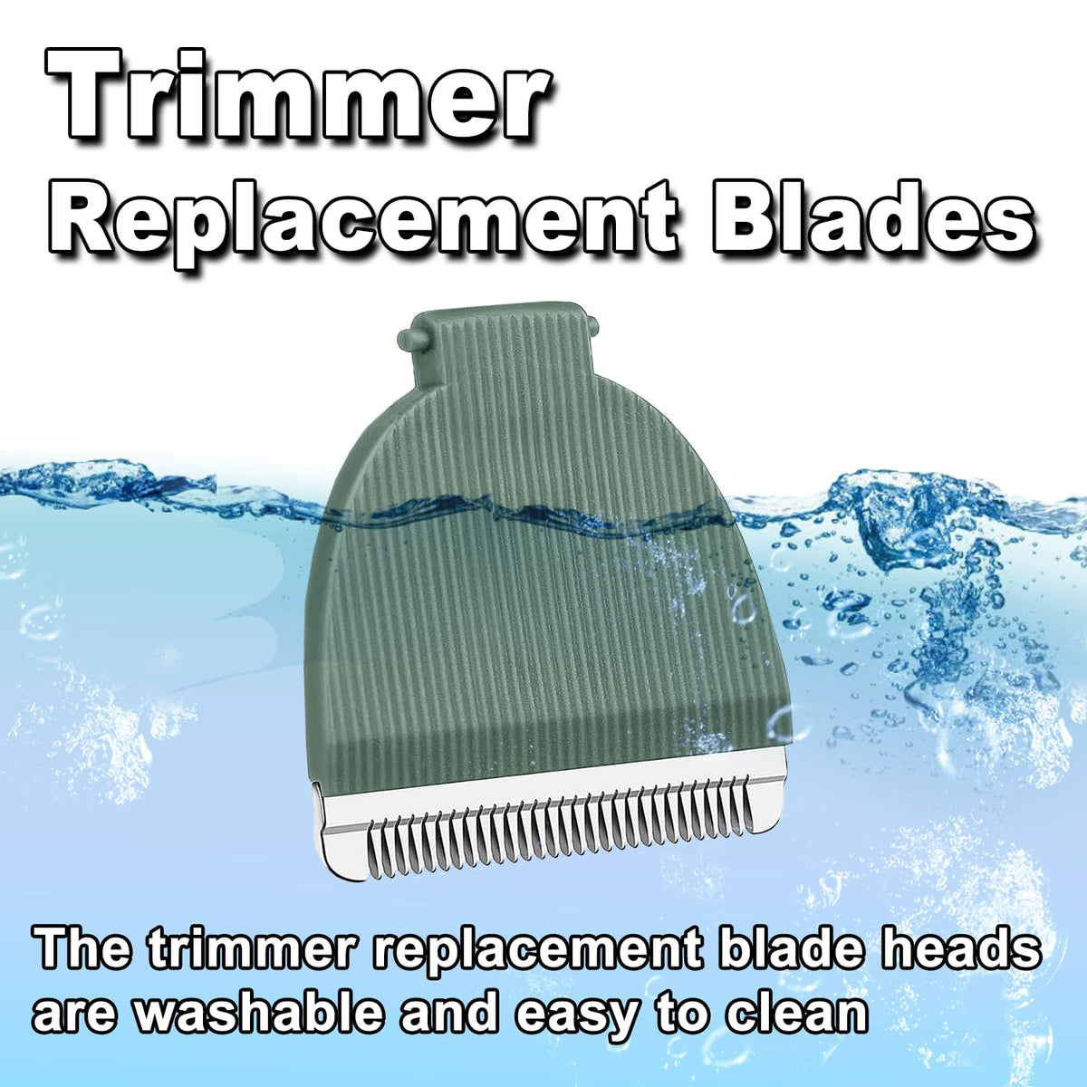 TRAH Meridian green replacement blades head assembly shows five synchronized elements