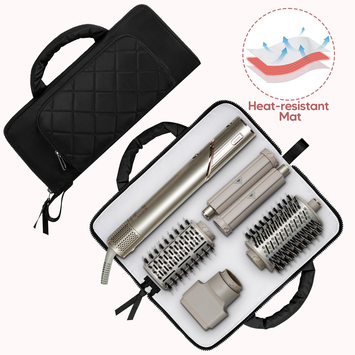 Trahzia organizer back cable pocket keeps cords organized for travel.