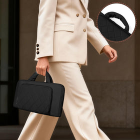 Trahzia compact bag design securely stores tools for travel.