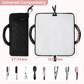 Trahzia organizer front pocket with mesh pouch neatly stores small accessories.