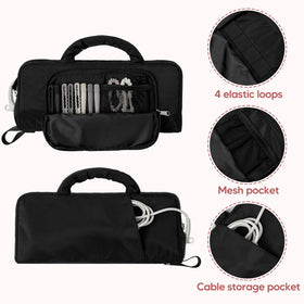 Trahzia hanging loop provides convenient storage on a door or rack.