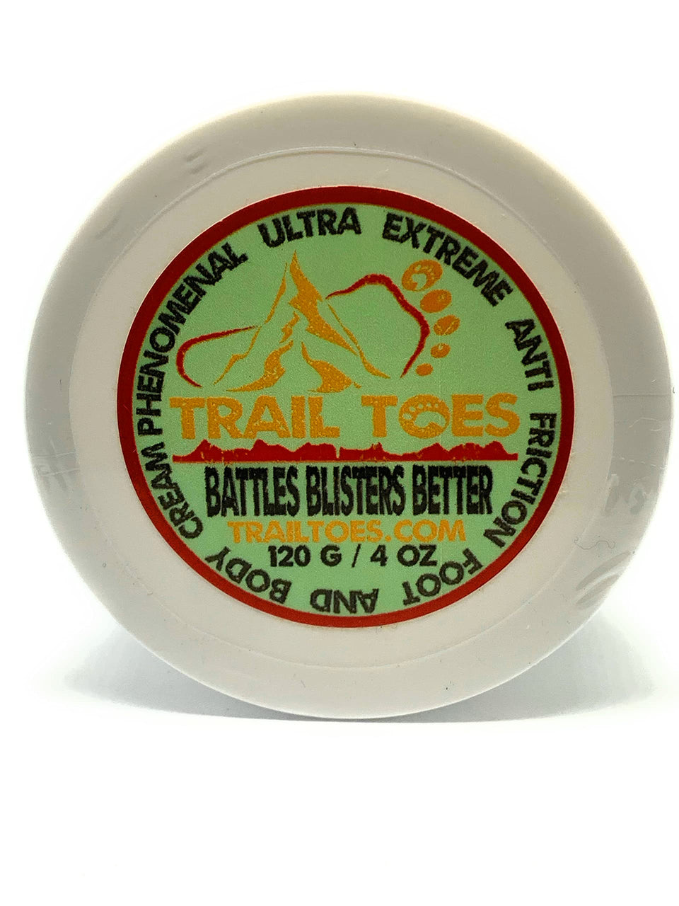 Trail Toes Phenomenal anti-friction cream bottle ready for long runs