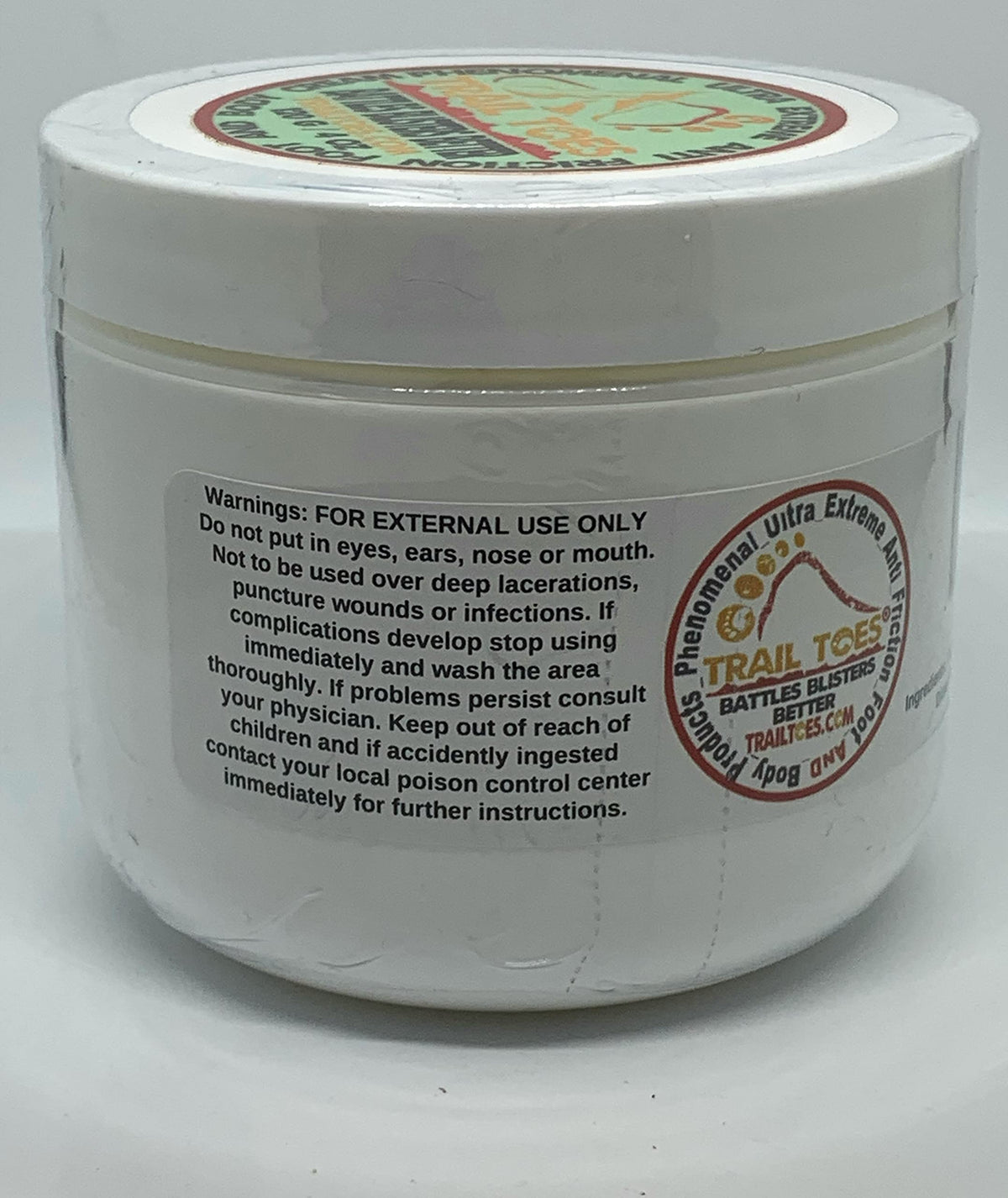Foot with smooth hydrated skin after Trail Toes application