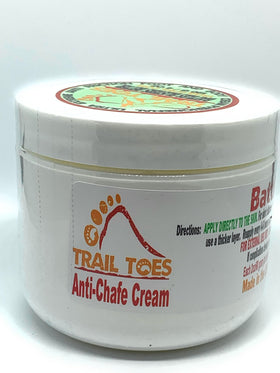 Packaging display of Trail Toes Phenomenal anti-friction cream
