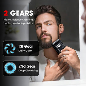 Transformers shaver travel lock and compact design support secure packing