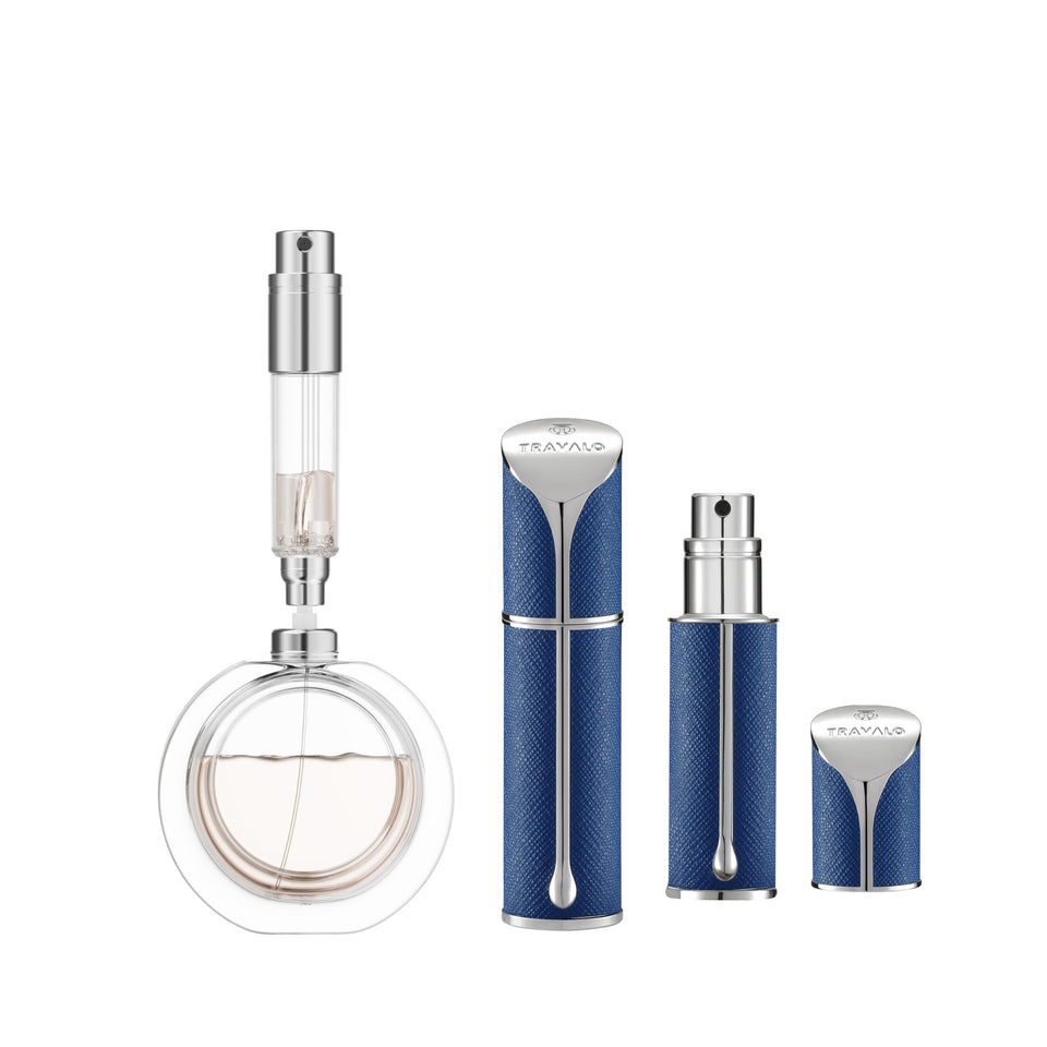 Travalo AQUA bottom-fill action shows mess-free refills on the go