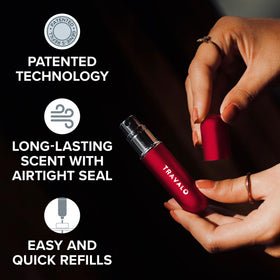 Travalo Classic HD elegant design highlights a compact, travel-ready atomizer.