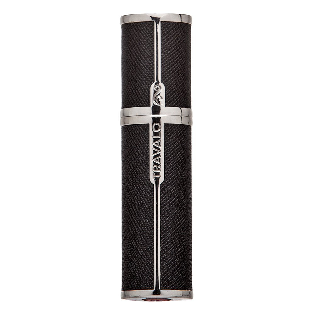 Travalo Milano vegan leather shell with polished metal for durability and a premium feel.