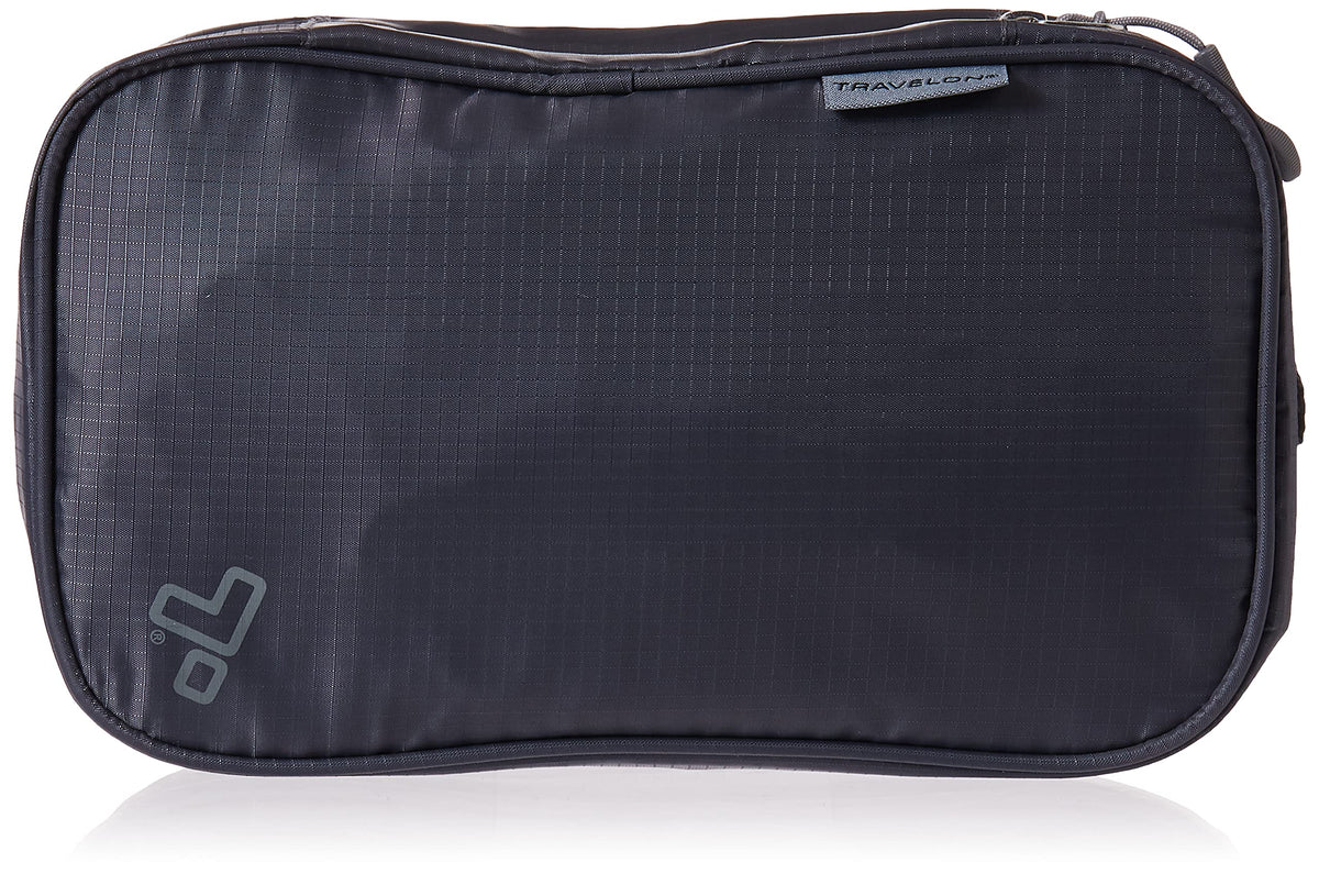 Travelon Compact Hanging Toiletry Kit ultra-lightweight design supports easy packing.