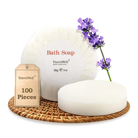 Travelwell Hotel Soap Bars, individually wrapped for fresh, hygienic guest amenities.