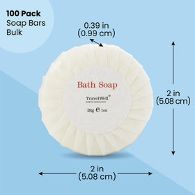 Travelwell Hotel Soap Bars with paraben-free formula for gentle cleansing.