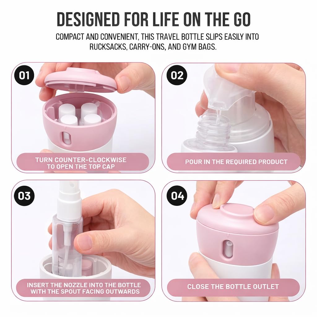 Travigo leak-proof seal keeps liquids contained during travel.