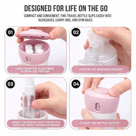 Travigo leak-proof seal keeps liquids contained during travel.