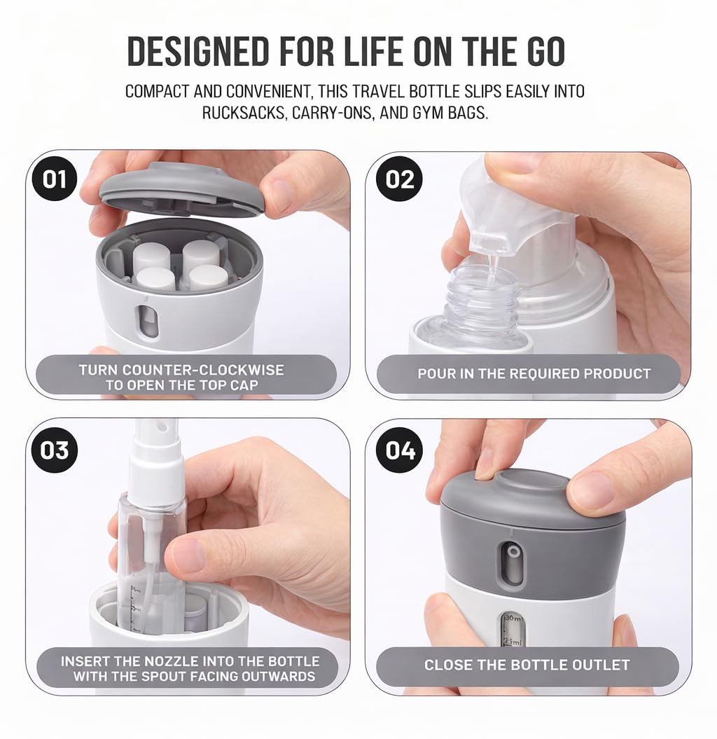 Travigo leak-proof seal close-up on bottle