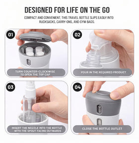 Travigo leak-proof seal close-up on bottle