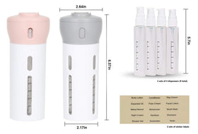 Slim design fits in quart-sized TSA bag
