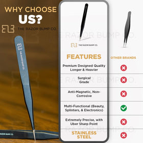 TRBC splinter removal tweezers quickly extract small splinters with minimal irritation