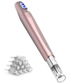 TrDLam Derma Roller Pen with ergonomic handle for comfortable at-home microneedling.