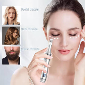 TrDLam Derma Roller Pen scalp care supports gentle surface stimulation for healthy-looking hair.