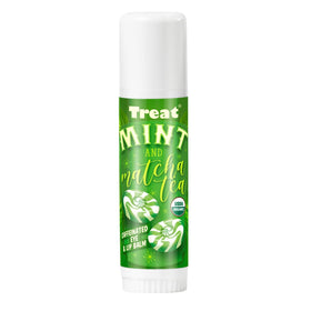 Treat Jumbo Organic Lip Balm mint close-up showing fresh texture for hydrated lips