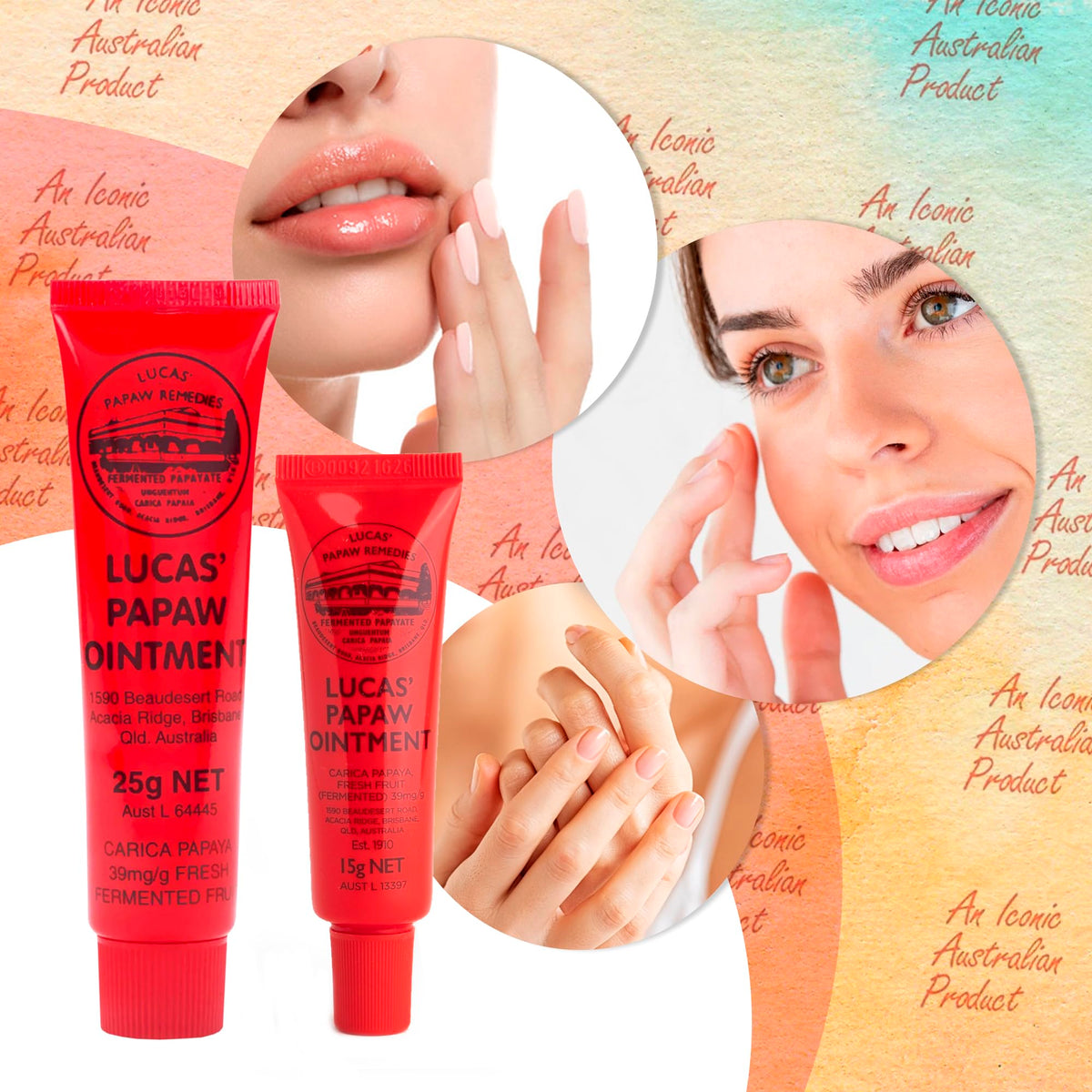 Treats from Home gift pack display highlights all-skin-types suitability.