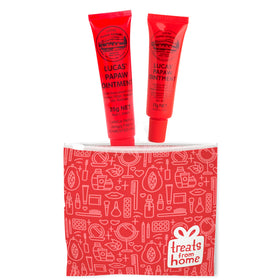 Treats from Home pawpaw balm 25g tube provides extended lip care on the go.