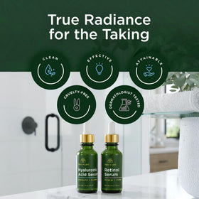 Tree of Life Beauty Hyaluronic and Retinol duo for morning and night routine