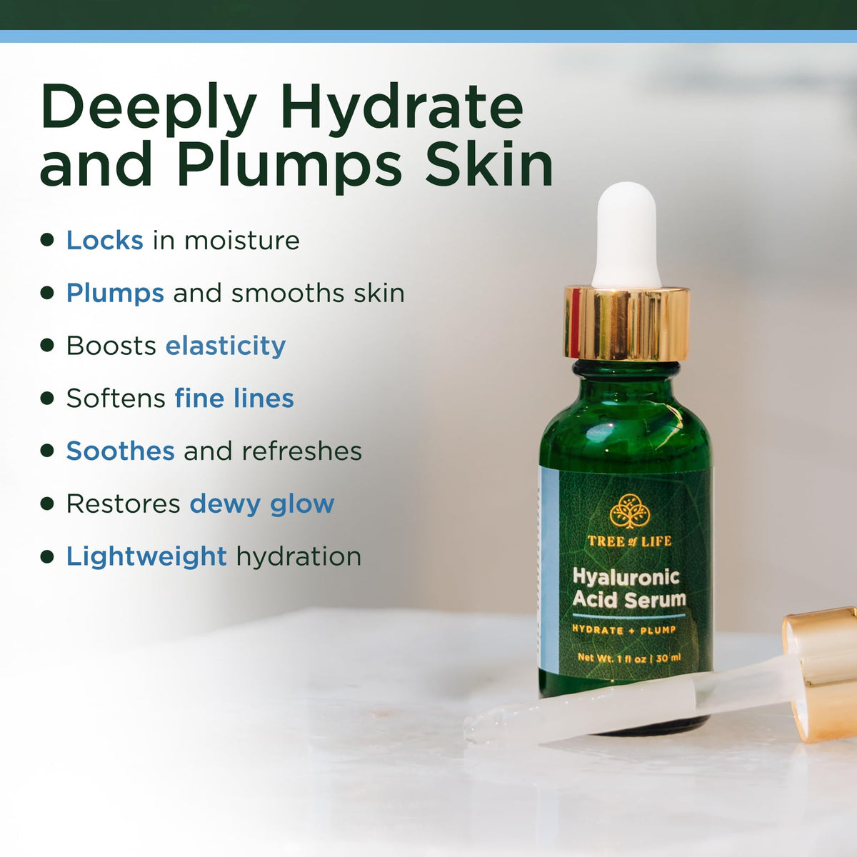 Tree of Life Beauty Retinol Serum for night-time renewal on dry skin