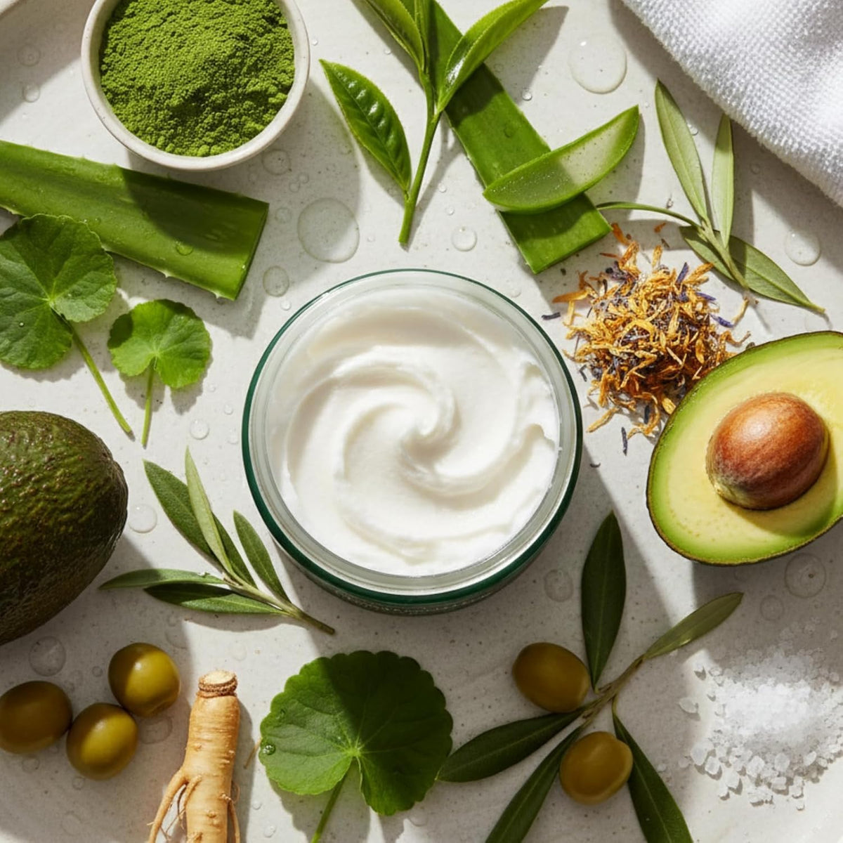 Tree of Life Exfoliating Scrub applied on wet skin for gentle cleansing.