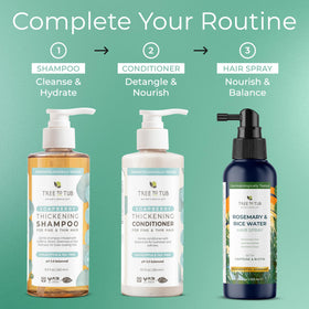 Tree To Tub after-use hair shows volume and movement
