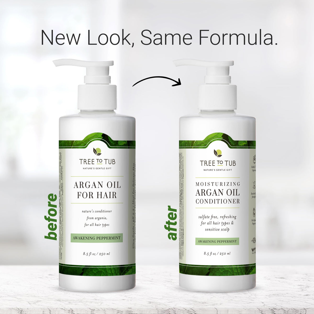 Tree To Tub curly hair detangling close-up shows frizz-free, manageable strands.