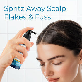 Tree To Tub dry scalp spray mist on scalp for soothing relief