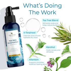 Tree To Tub tea tree essence delivering balanced hydration to scalp