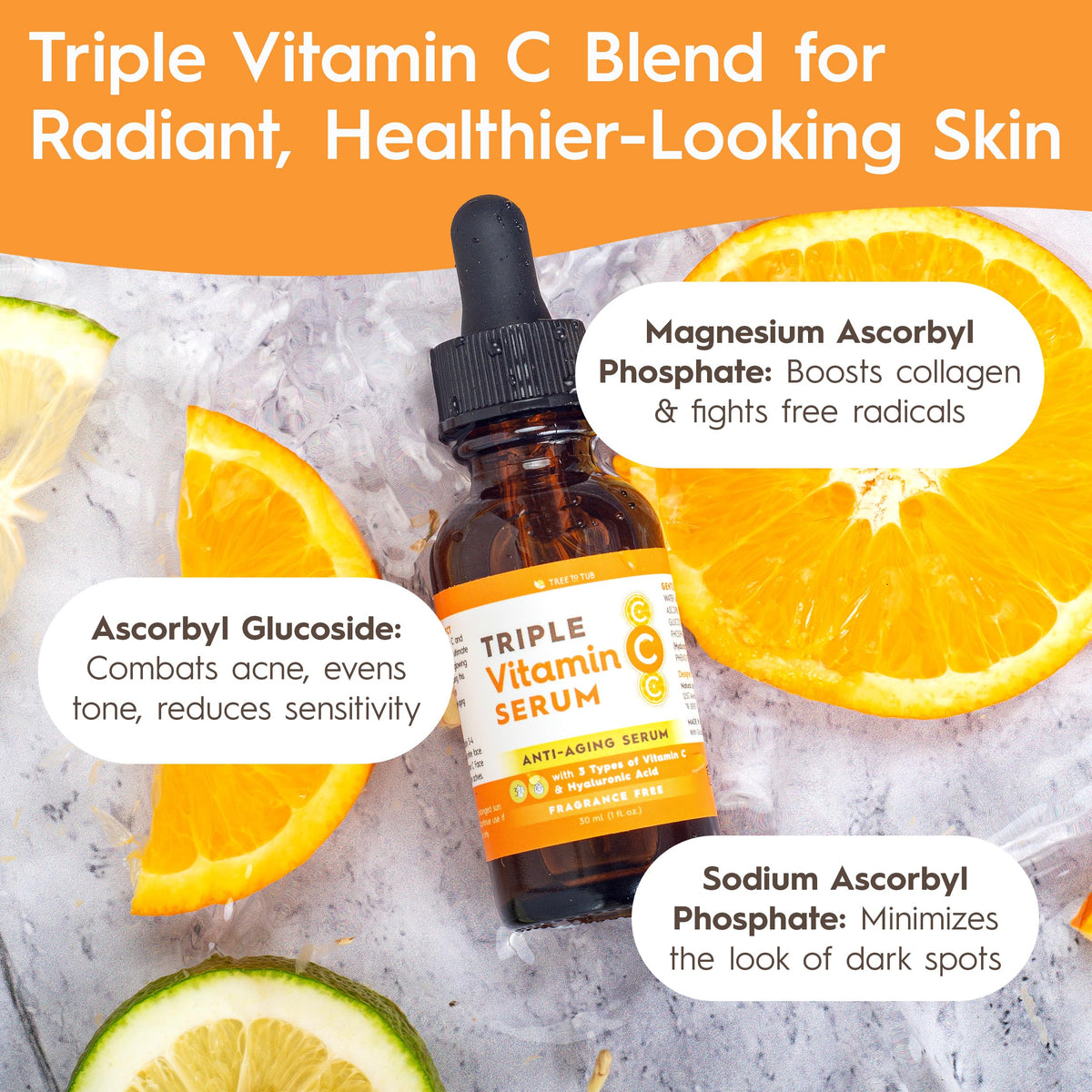 Tree To Tub Easy application pump in action during skincare routine