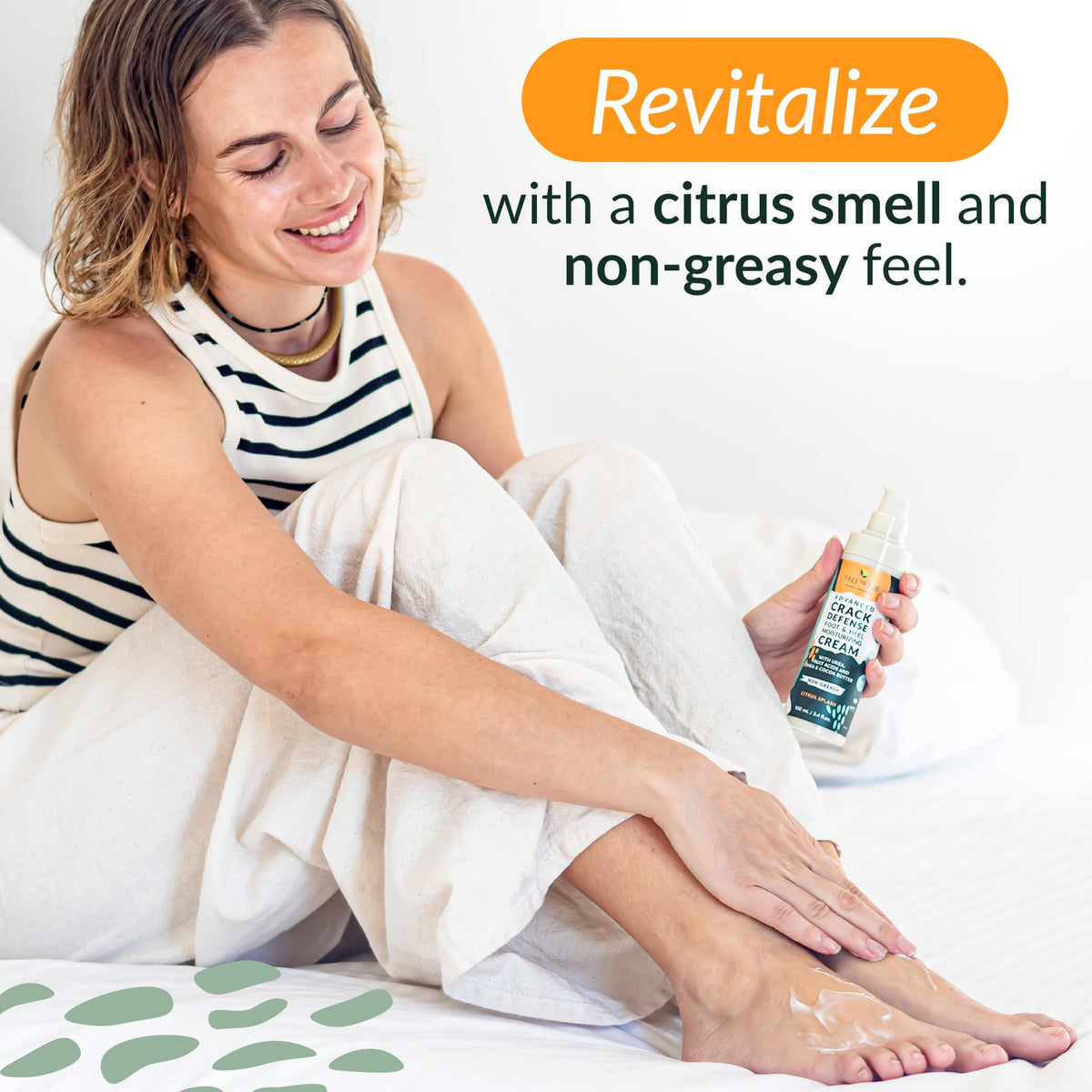 Tree To Tub Citrus-scent Foot Cream, refreshing fragrance for dry feet