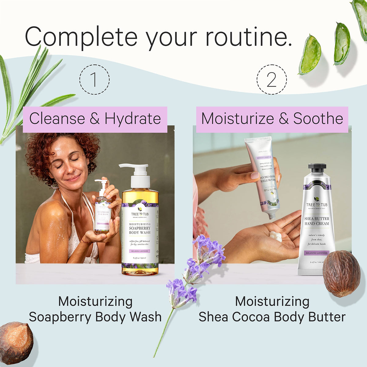 Applying Tree To Tub hand cream on dry skin demonstrates quick absorption.