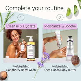 Applying Tree To Tub hand cream on dry skin demonstrates quick absorption.