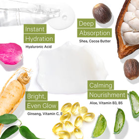 Tree To Tub Hydrating Face Moisturizer texture close-up shows light, non-greasy absorption