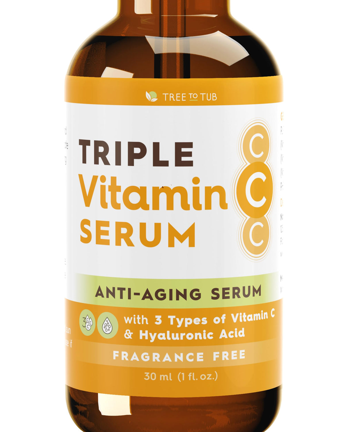Tree To Tub Illuminating Serum bottle with pump for easy application and radiant glow