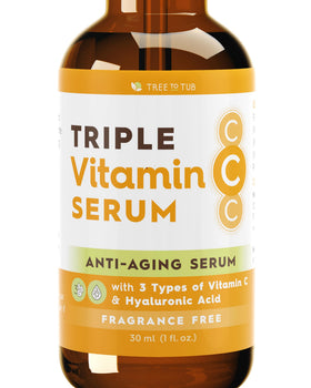 Tree To Tub Illuminating Serum bottle with pump for easy application and radiant glow