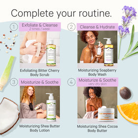 Relaxing lavender routine in a modern bathroom with Tree To Tub wash.