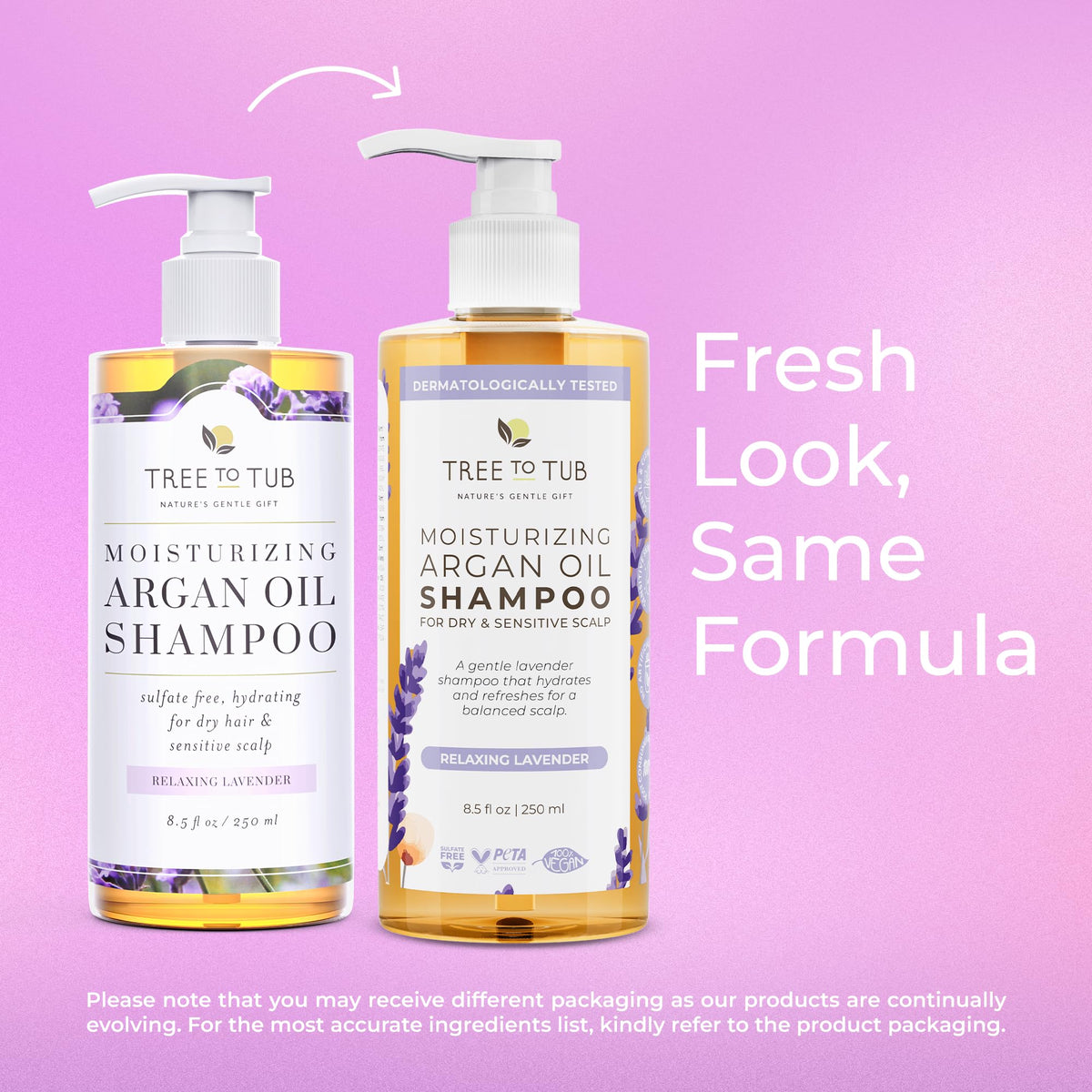 Tree To Tub Lavender Dry Hair Shampoo foam action demonstrates creamy lather