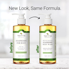 Tree To Tub Peppermint Body Wash organic ingredients nourish dry skin