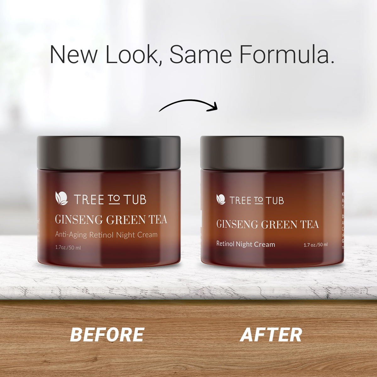 Tree To Tub retinol face moisturizer bottle with aloe for soothing night care