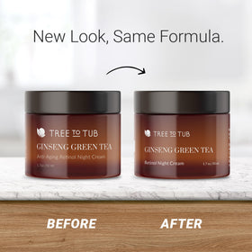 Tree To Tub retinol face moisturizer bottle with aloe for soothing night care