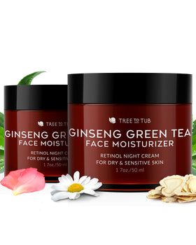 Tree To Tub retinol face moisturizer pack shot showing two-pack value for hydrated skin