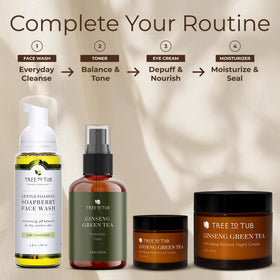 Tree To Tub night cream on nightstand as part of evening routine