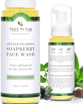 Tree To Tub sensitive face wash bottle front for daily oil-control cleansing