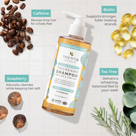 Tree To Tub sulfate-free formula label indicates gentle cleansing.